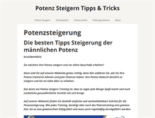 Tablet Screenshot of potenzsteigerntipps.com